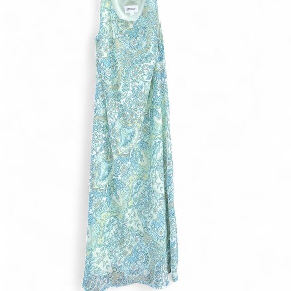 Vintage Studio I sleeveless paisley print midi dress Women’s Sz 16W - Picture 2 of 8